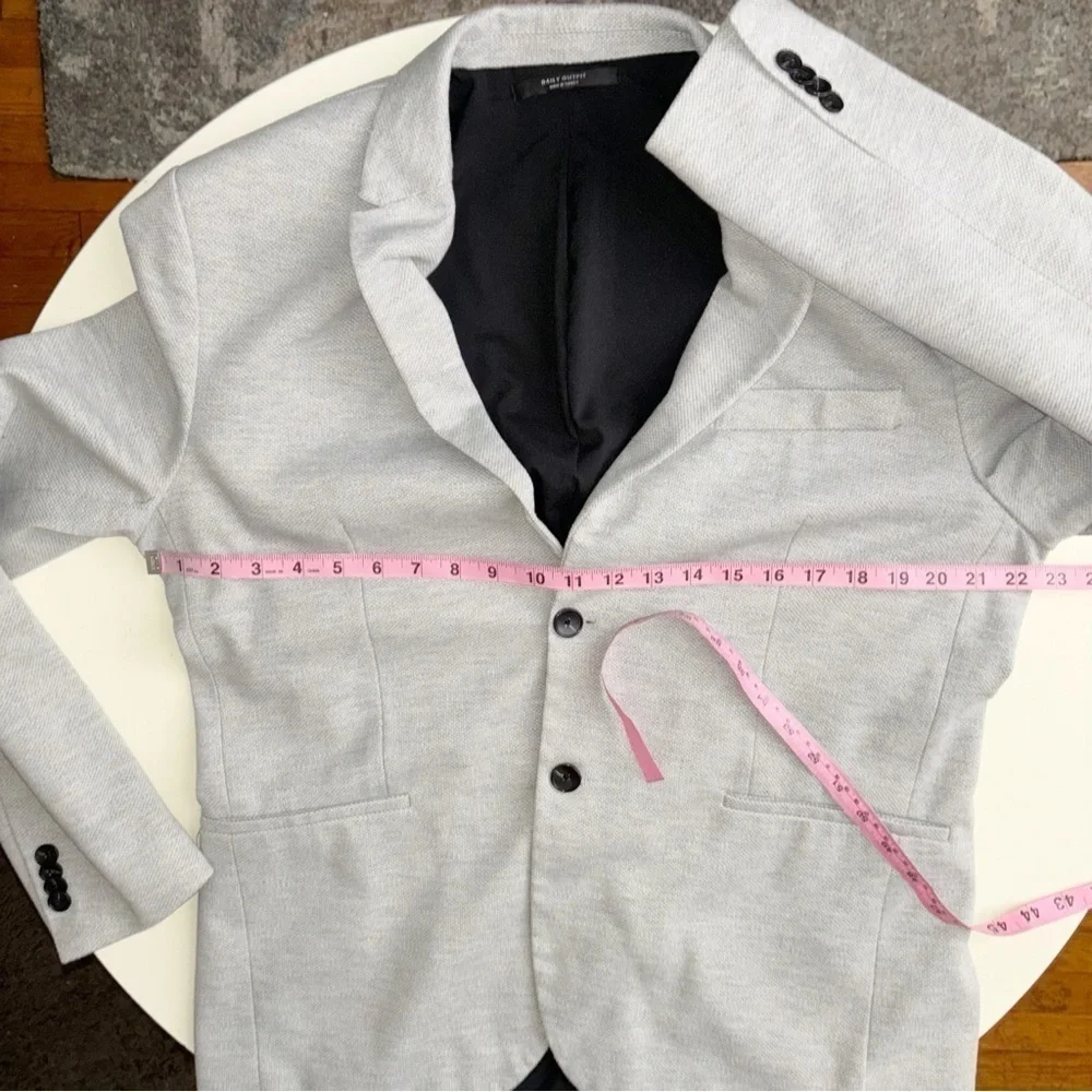 Zara Essentials Men’s Blazer Jacket Size XL Gray